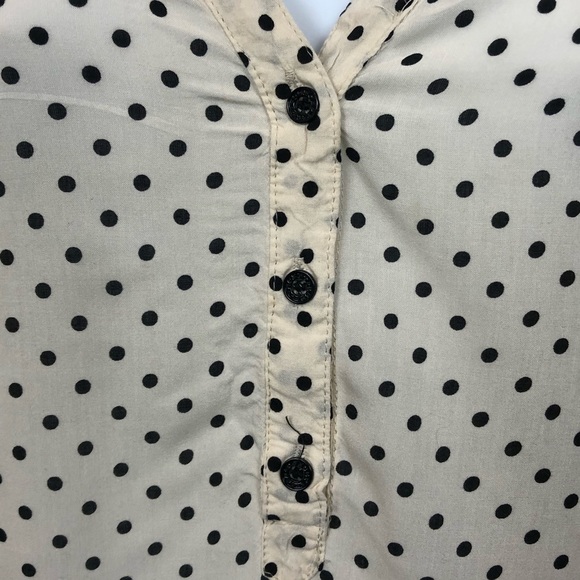 H&M Divided Black and White Polka Dot Top - Picture 3 of 5